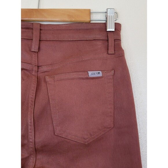 Joe’s Skinny Jeans Womens Size 28 Rust Brown Coated Saddleback High Rise Denim - Picture 7 of 11